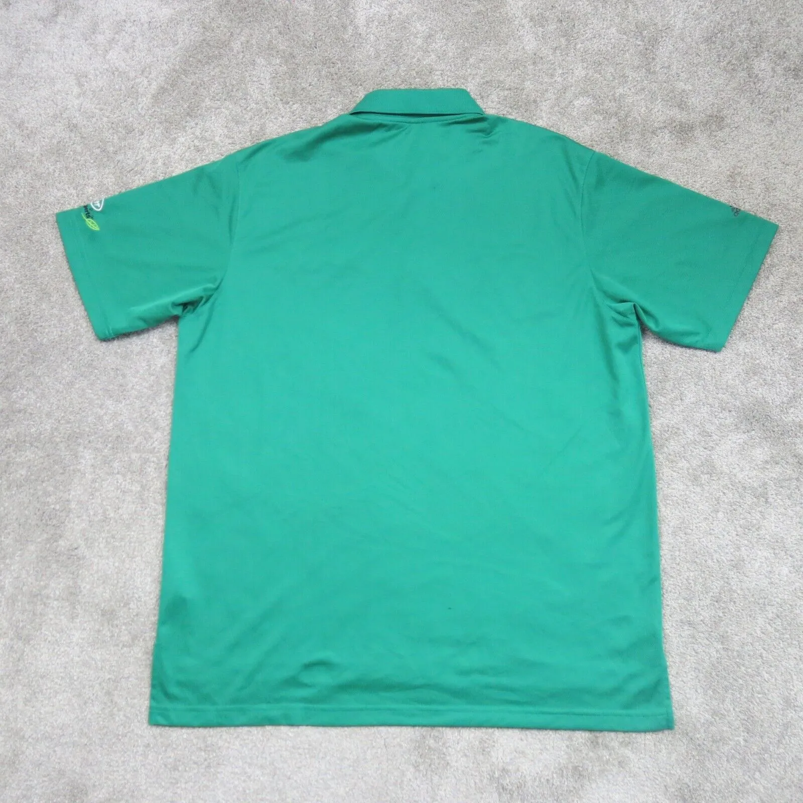 Adidas Climalite Mens Polo Shirt Short Sleeve Collard Green Size X Large