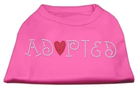 Adopted Rhinestone Shirt Bright Pink XXXL(20)