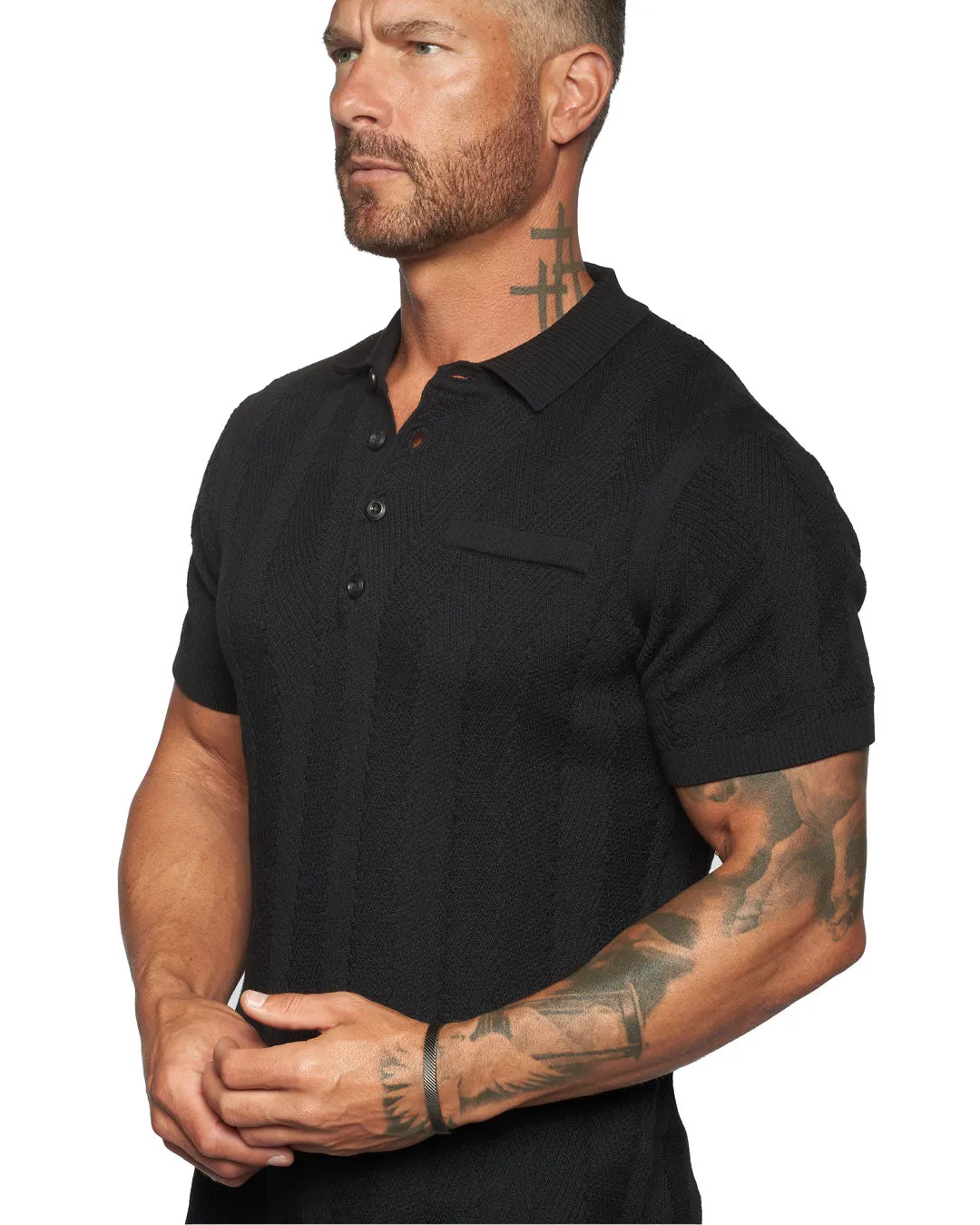 Alastair Fitted Knit Polo