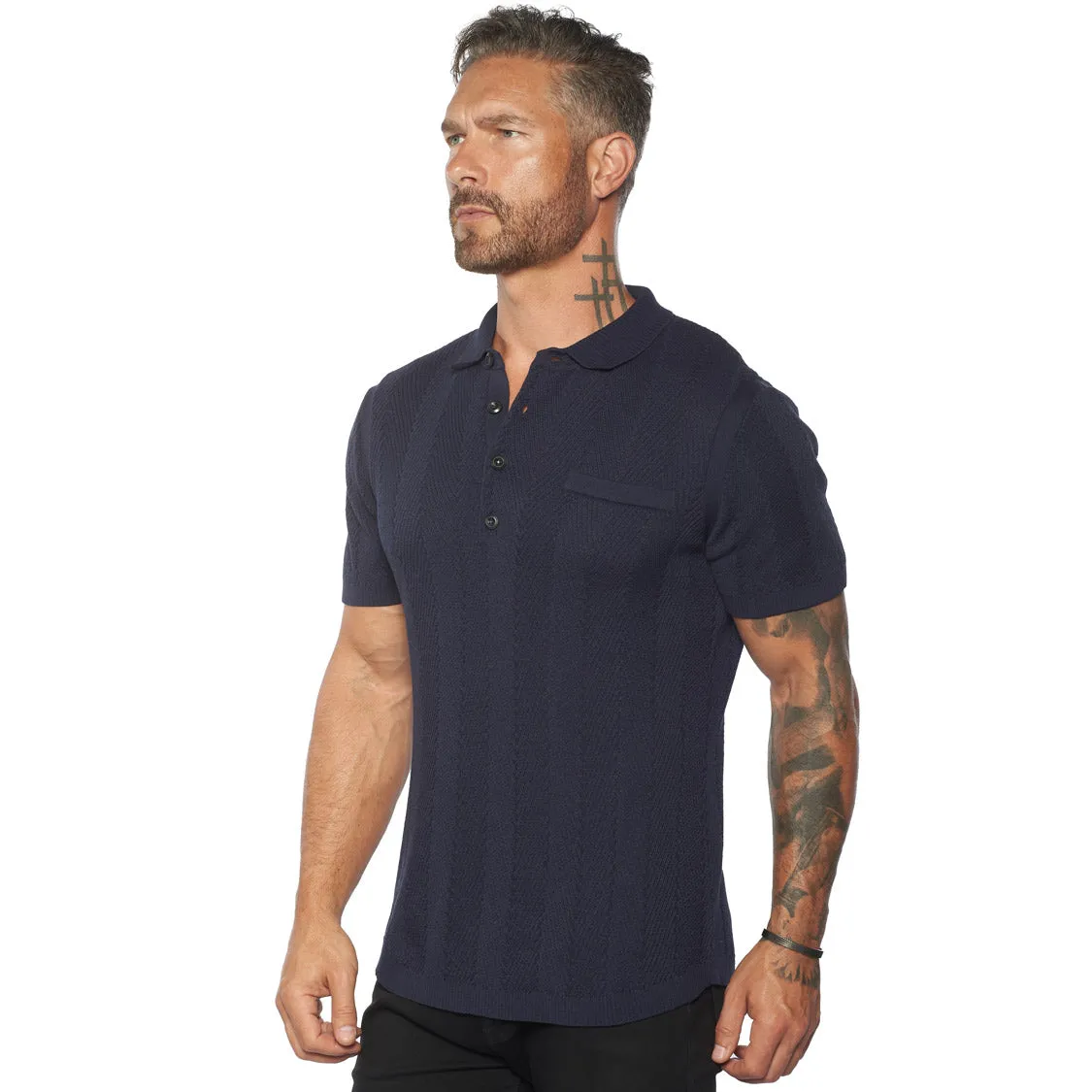 Alastair Fitted Knit Polo