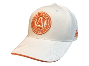 Atlanta United FC Adidas White Structured Adjustable Snapback Hat Cap