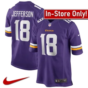 AVAILABLE IN-STORE ONLY! Justin Jefferson Minnesota Vikings Purple Nike Game Jersey