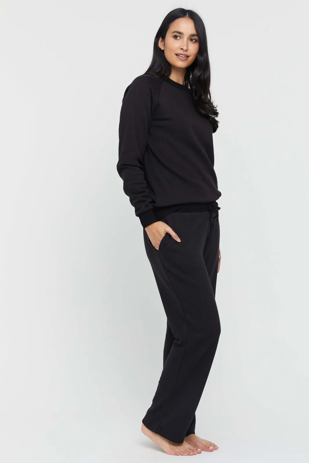 Bamboo Essential Trackpant - Black