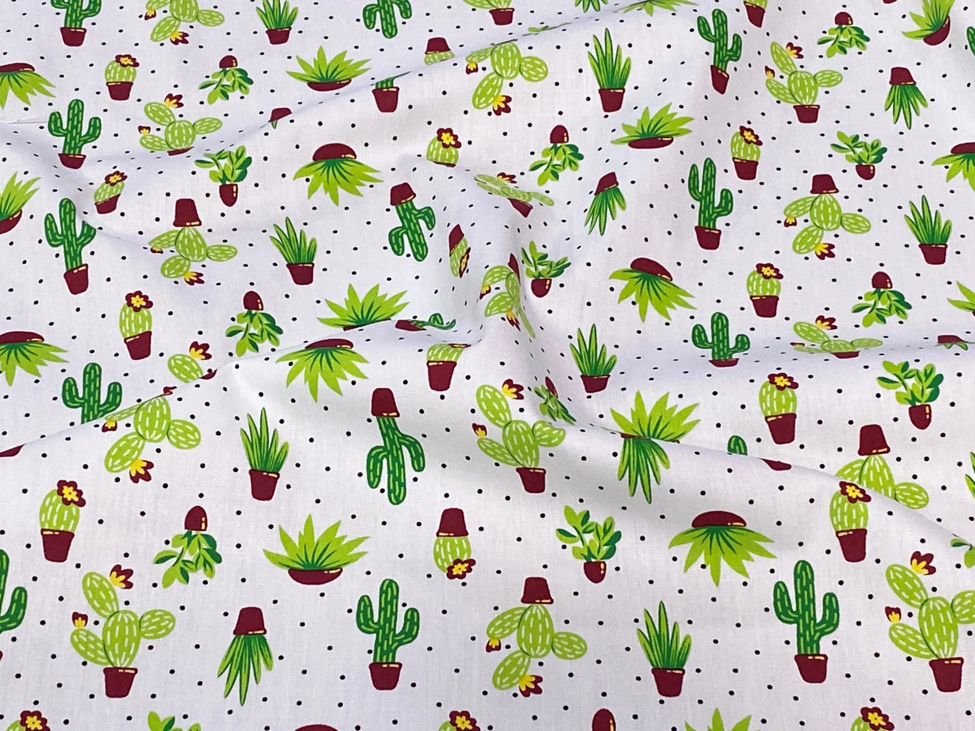 Cactus - Cotton Poplin Patchwork HALF METRE