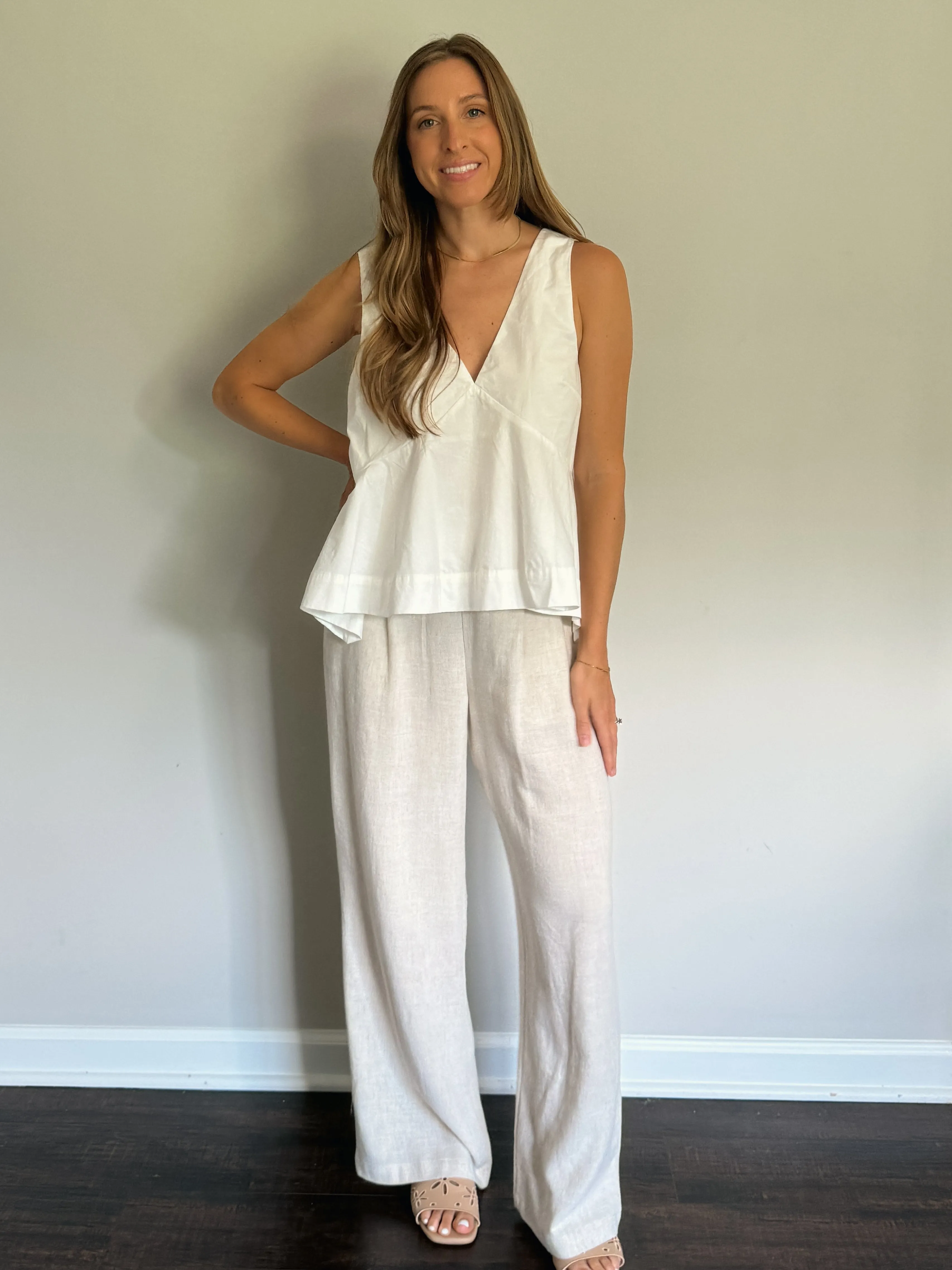 Drawstring Linen Pants