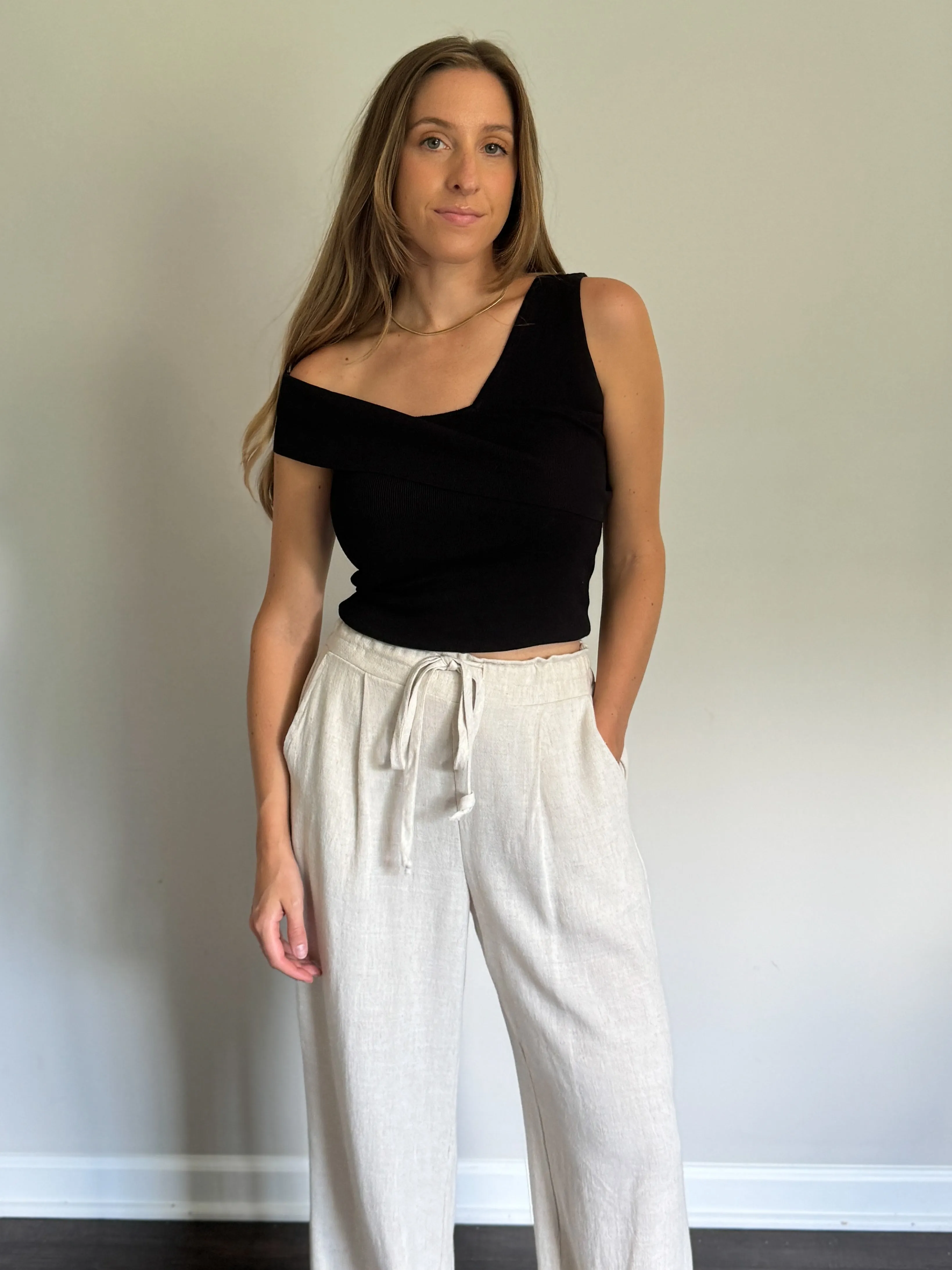 Drawstring Linen Pants