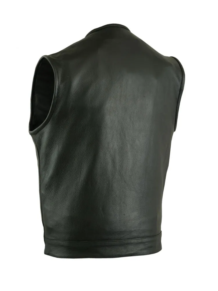 DS181A Concealed Snap Closure, Milled Cowhide, Without Collar