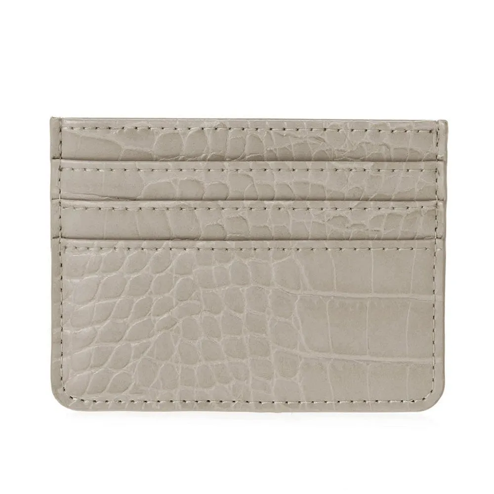 GC1076 Tiara Crocodile Skin Slim Cardholder/Wallet