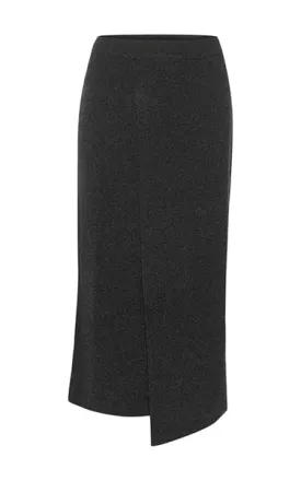 Gestuz Manzi Knit Skirt Graphite