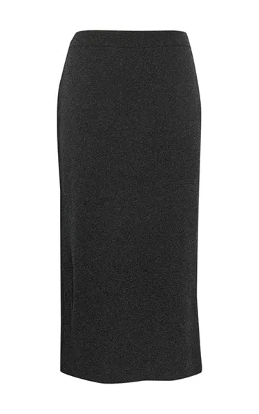 Gestuz Manzi Knit Skirt Graphite