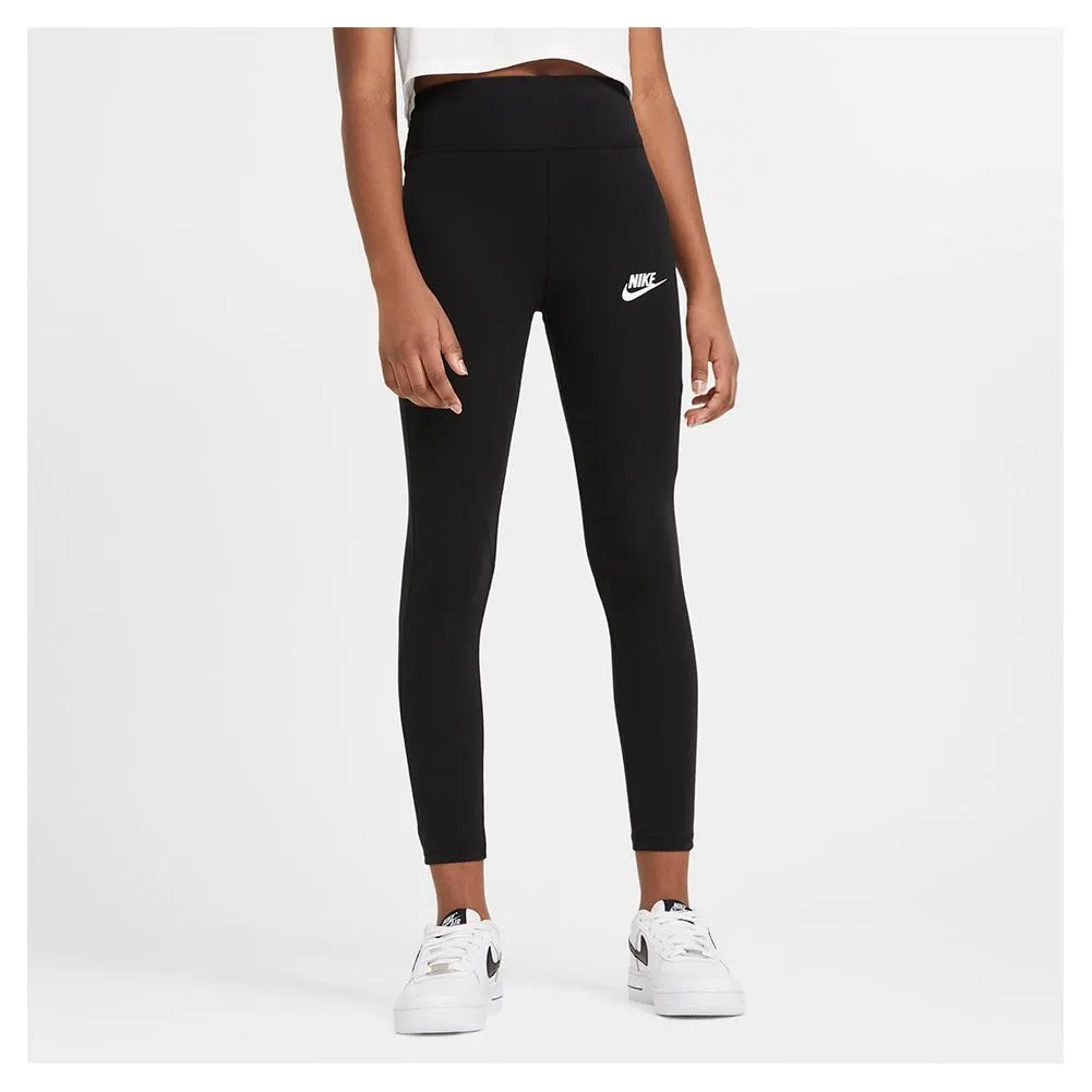 Girls' Sportswear Favorites High-Waisted Leggings Black and White