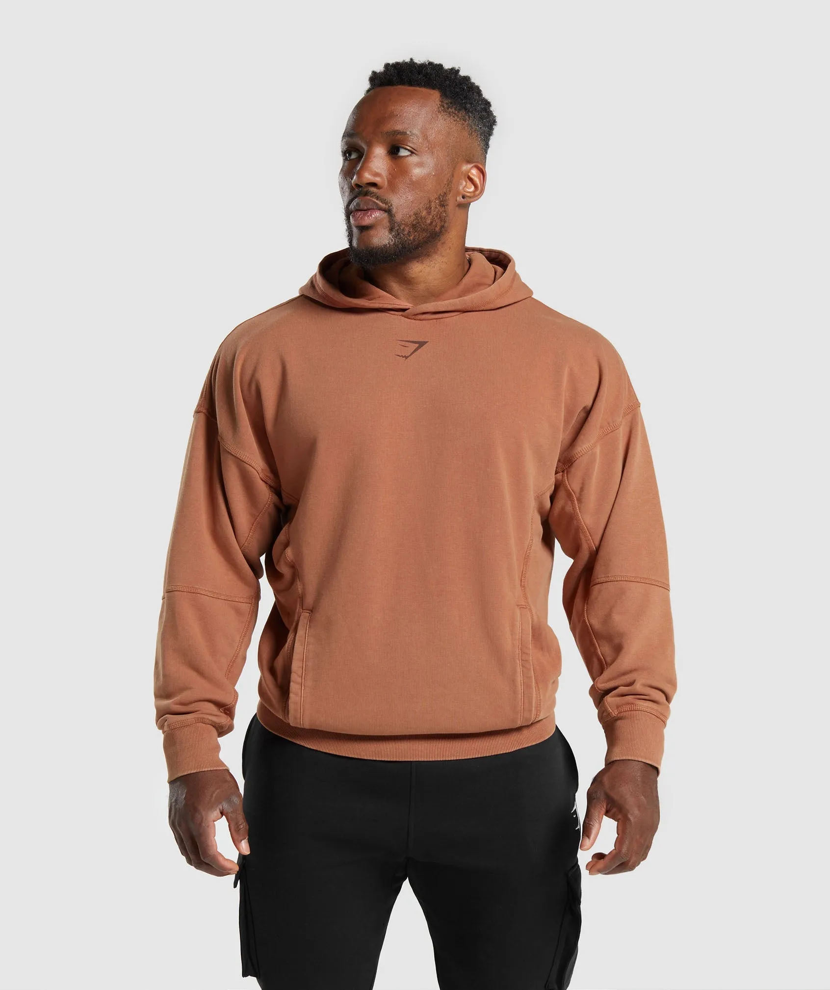 Gymshark Heritage Washed Hoodie - Canyon Brown