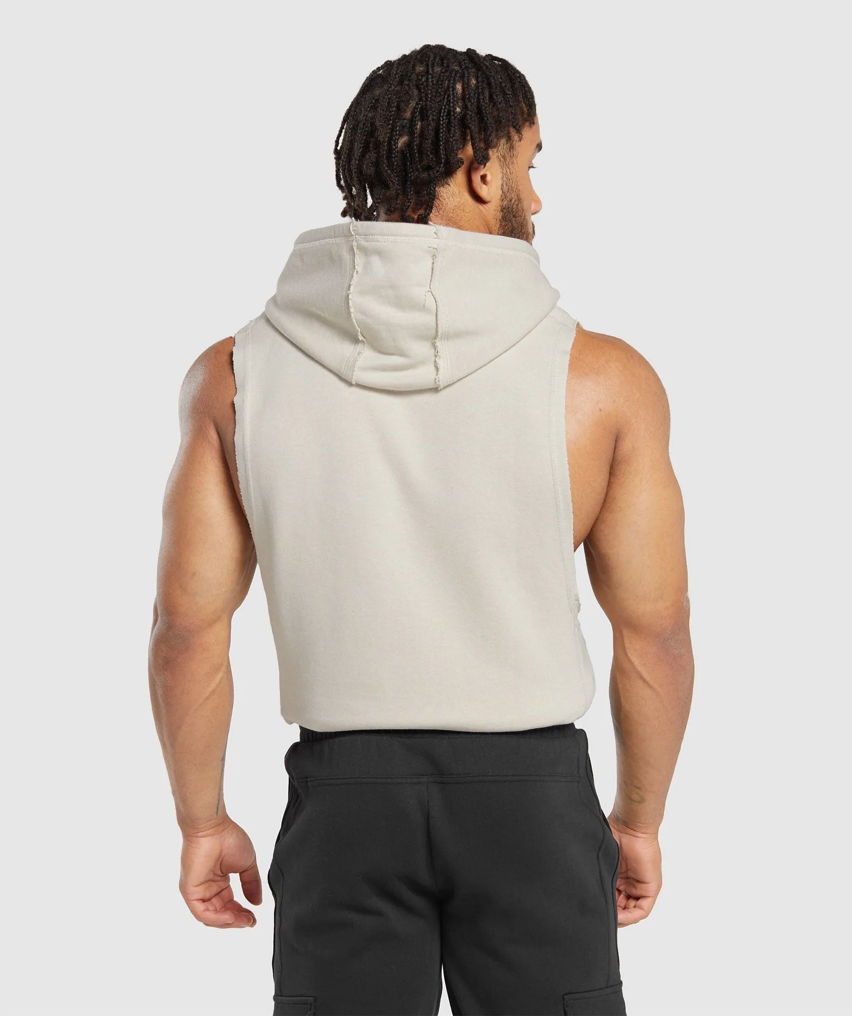 Gymshark Legacy Drop Arm Hoodie - Pebble Grey