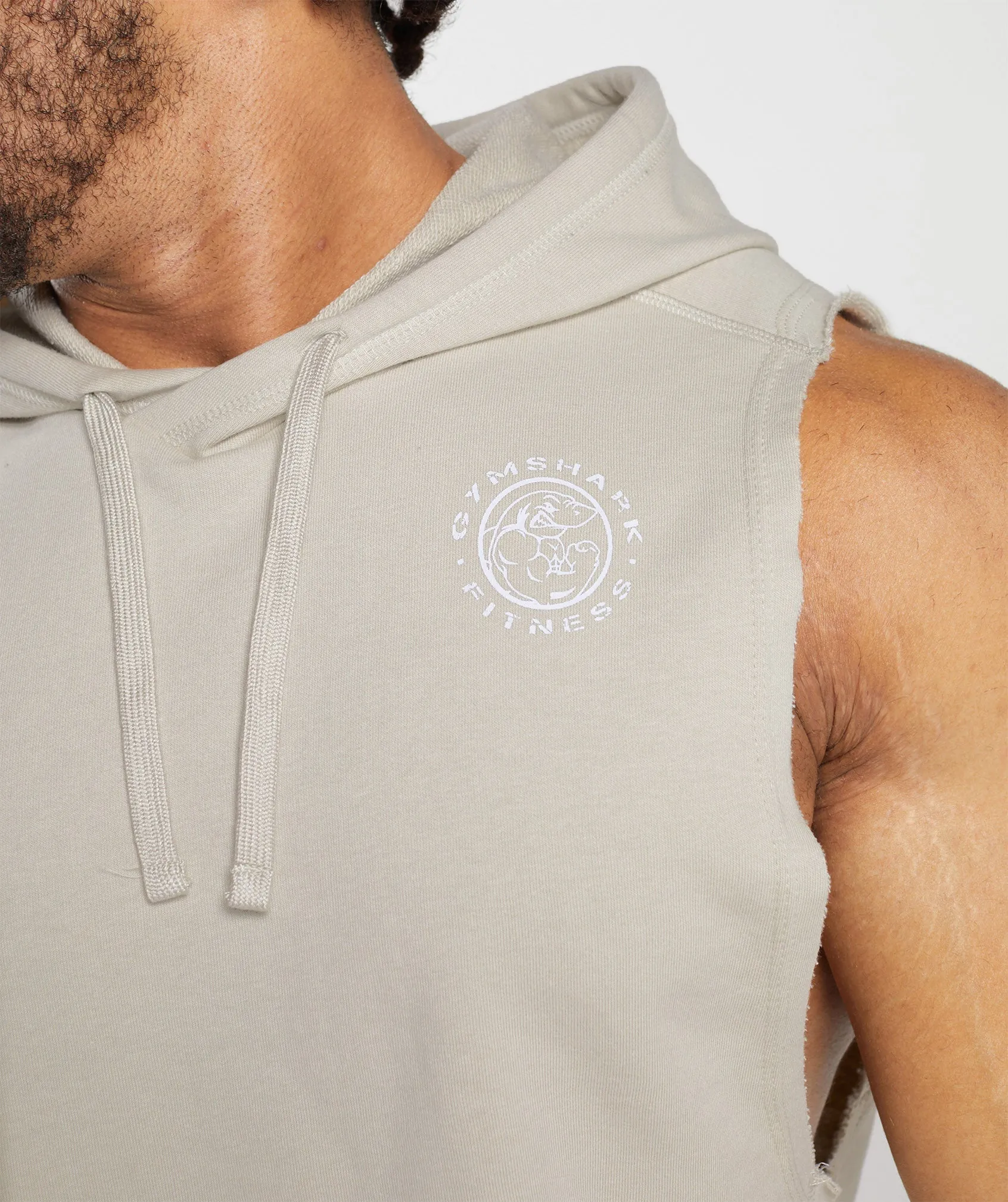 Gymshark Legacy Drop Arm Hoodie - Pebble Grey