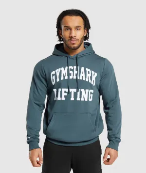 Gymshark Lifting Club Hoodie - Titanium Blue