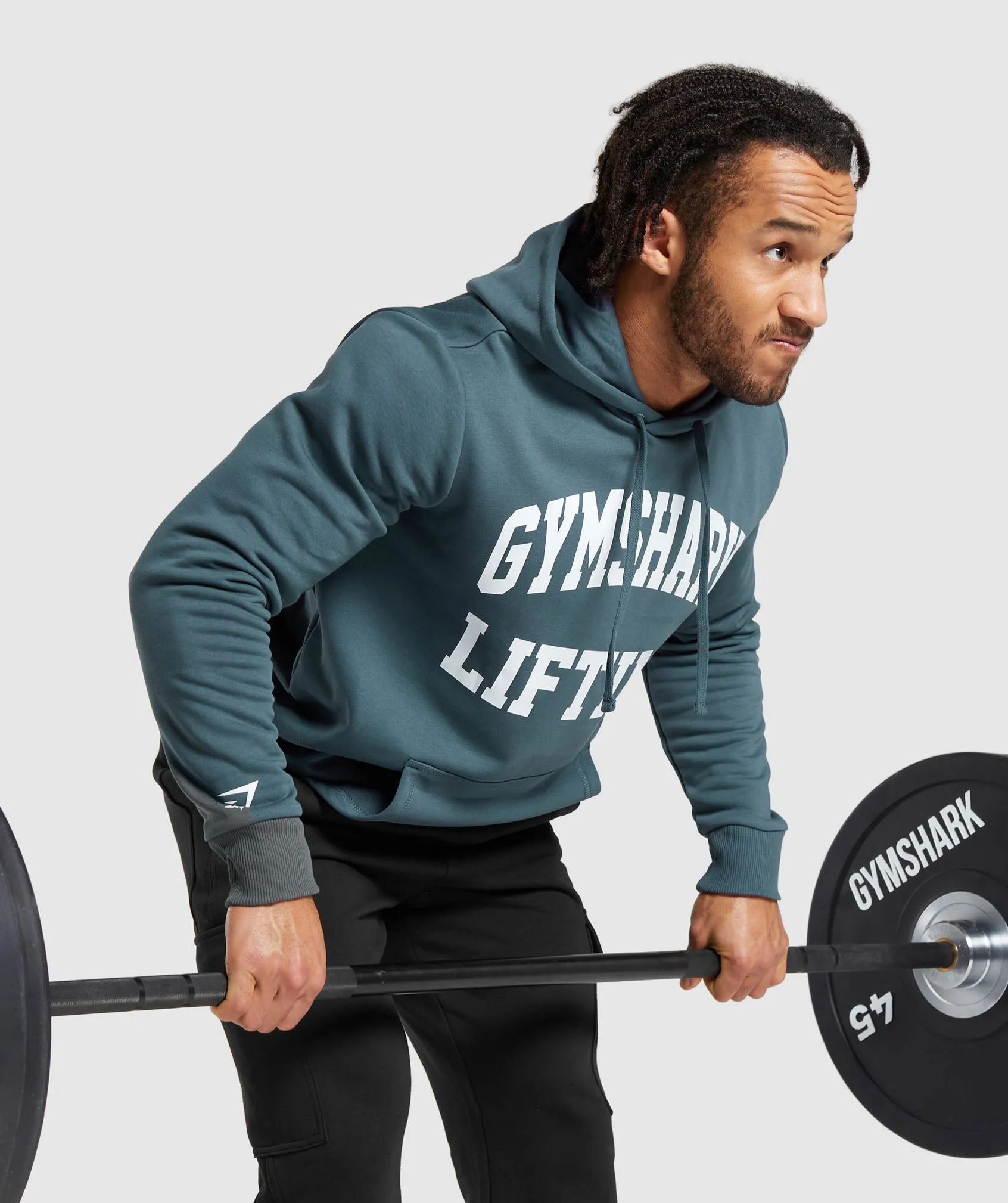 Gymshark Lifting Club Hoodie - Titanium Blue