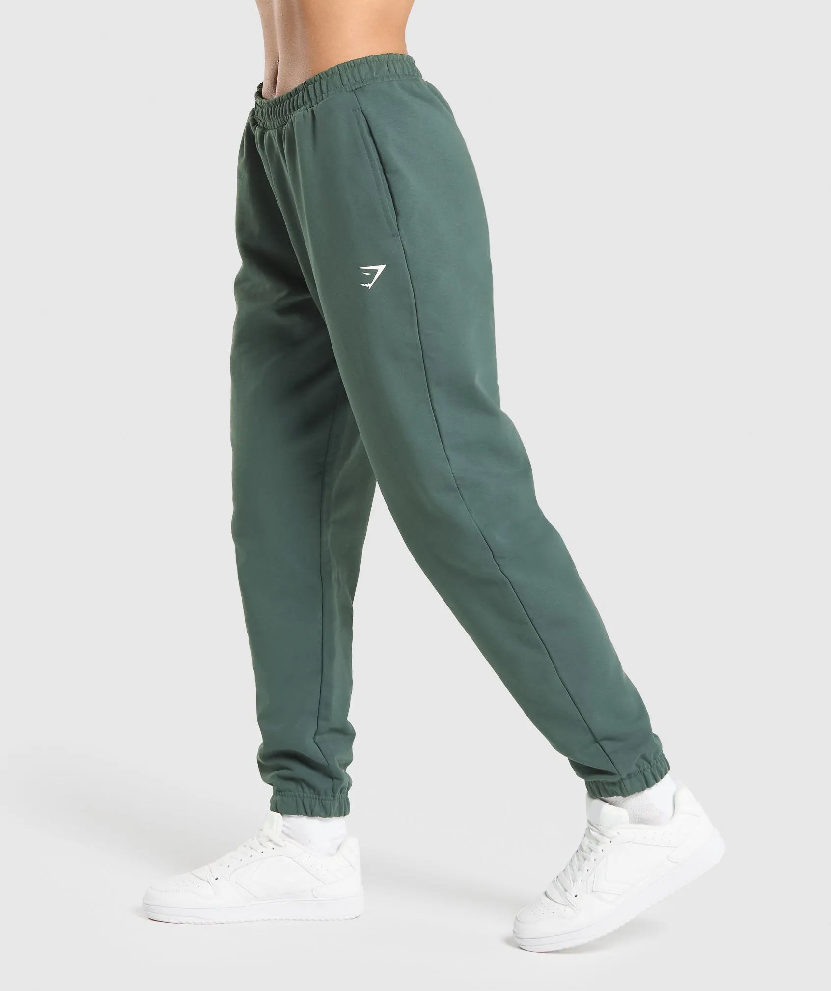 Gymshark Lifting Graphic Oversized Joggers - Slate Teal