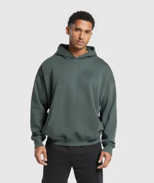 Gymshark Stacked Hoodie - Slate Teal