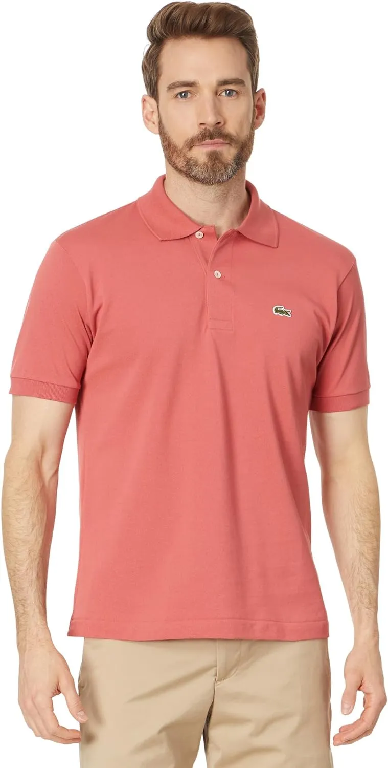 Lacoste Mens Short Sleeve Pima Jersey Interlock Regular Fit Polo