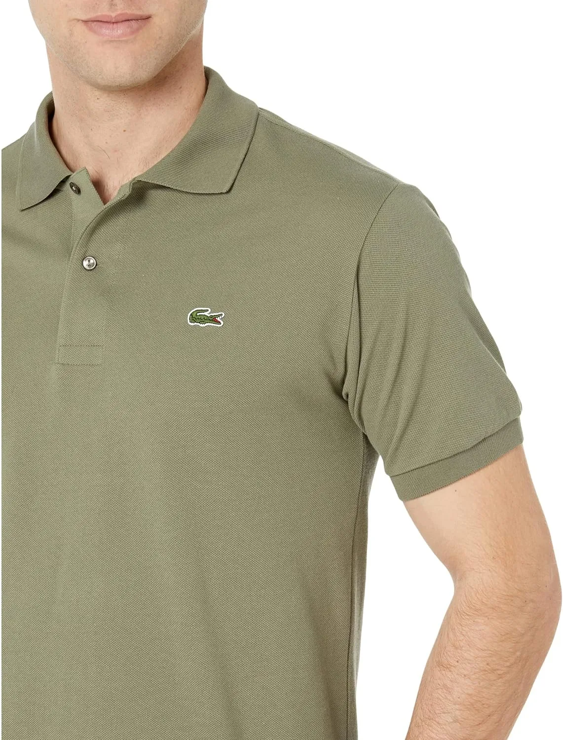 Lacoste Mens Short Sleeve Pima Jersey Interlock Regular Fit Polo