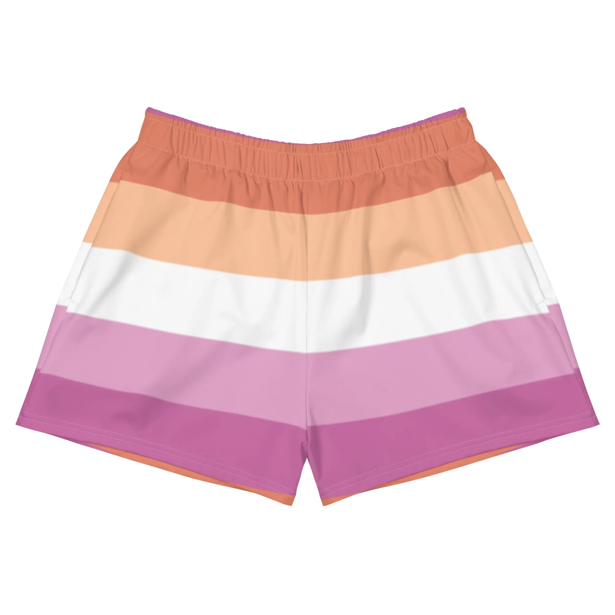 Lesbian Flag Athletic Shorts