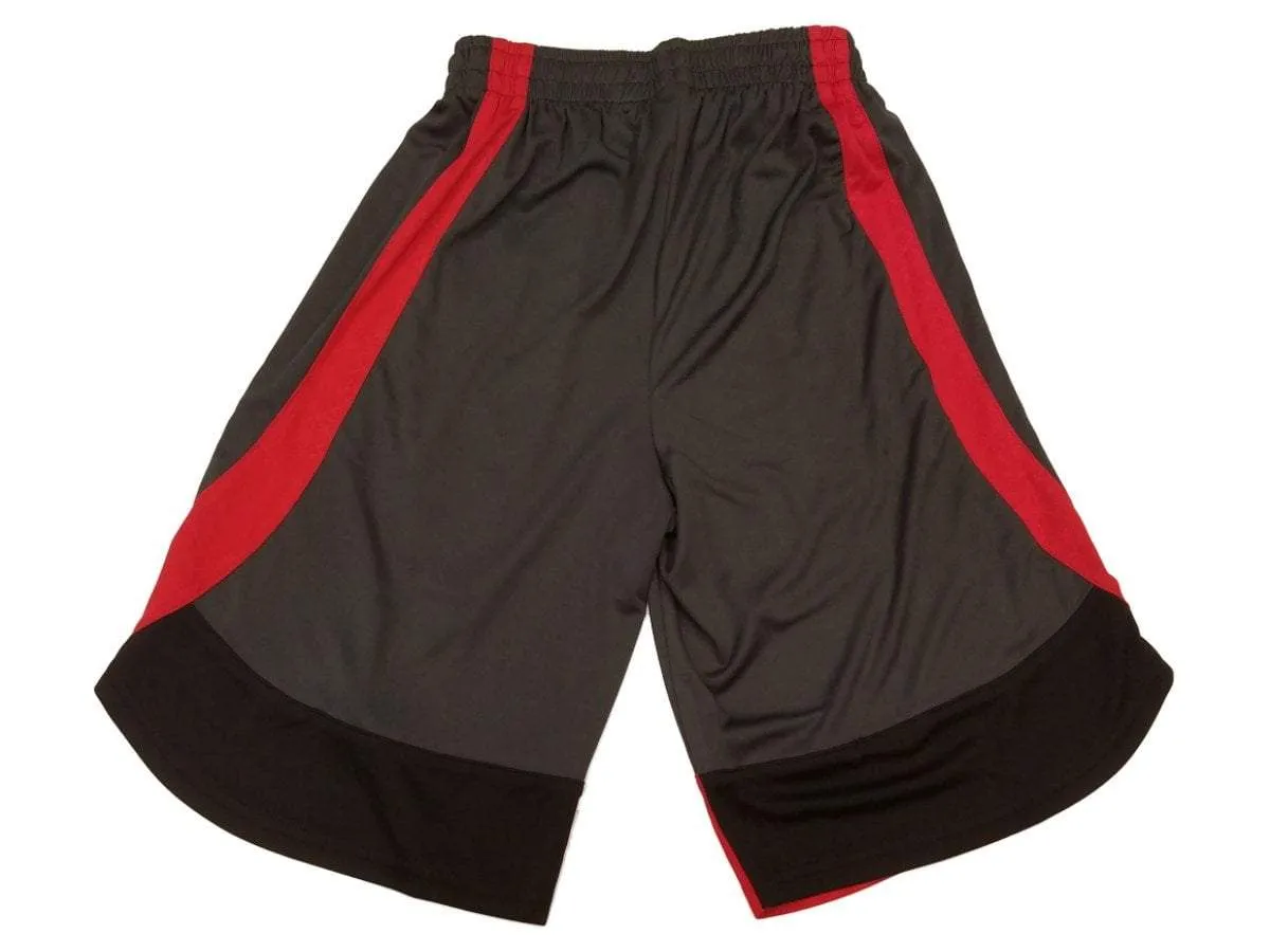 Louisville Cardinals Colosseum YOUTH Boys Gray & Red Athletic Shorts 16/18 (L)