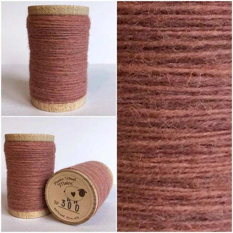 MAUVE Hand Dyed Fat EIGHTH Wool Fabric for Wool Applique and Rug Hooking