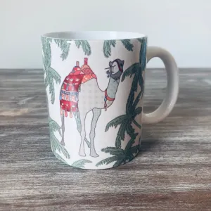 Patchwork Camel and Palm Mug