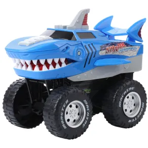 Powerful Crocodile Chomper Monster Truck - Battery Powered Crocodile Car Lights Up