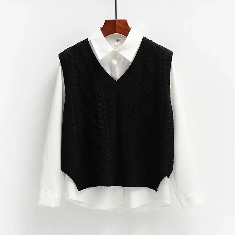 Pre Order:  Embossed Knit Short Vest