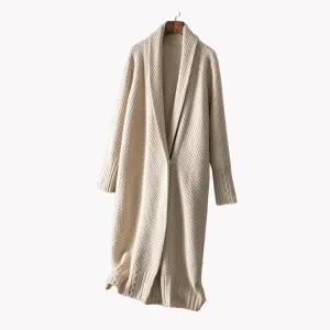 Pre Order:  Thick Wool Knit Loose Coat