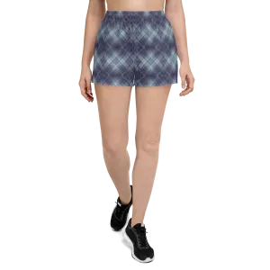 Recursia Argyle Rewired I Women's Athletic Short Shorts In Blue