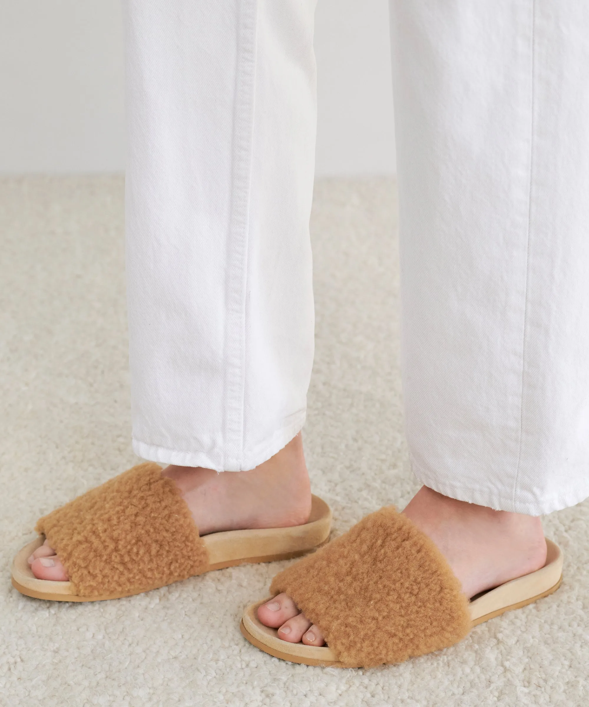 Shearling Slide Sandal