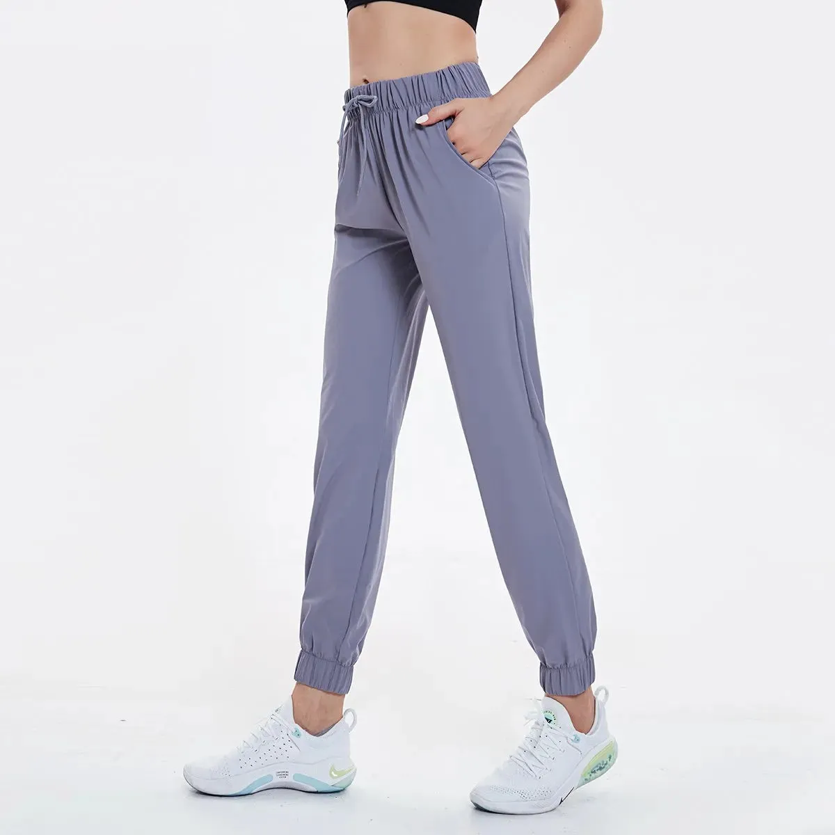 Solid Outdoor Thin Jogger Sweatpant with Drawstring