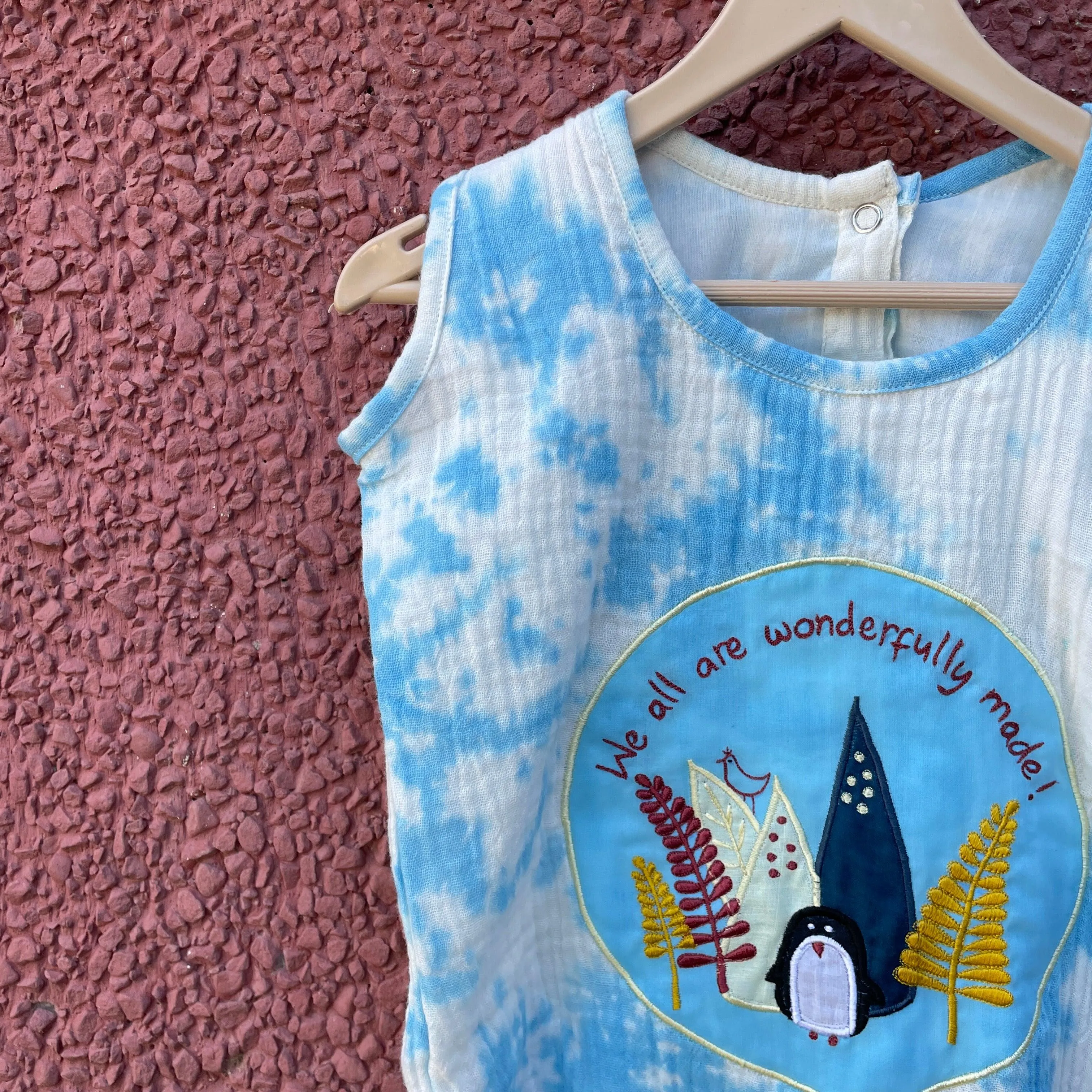 Tie-Dye Penguin Romper