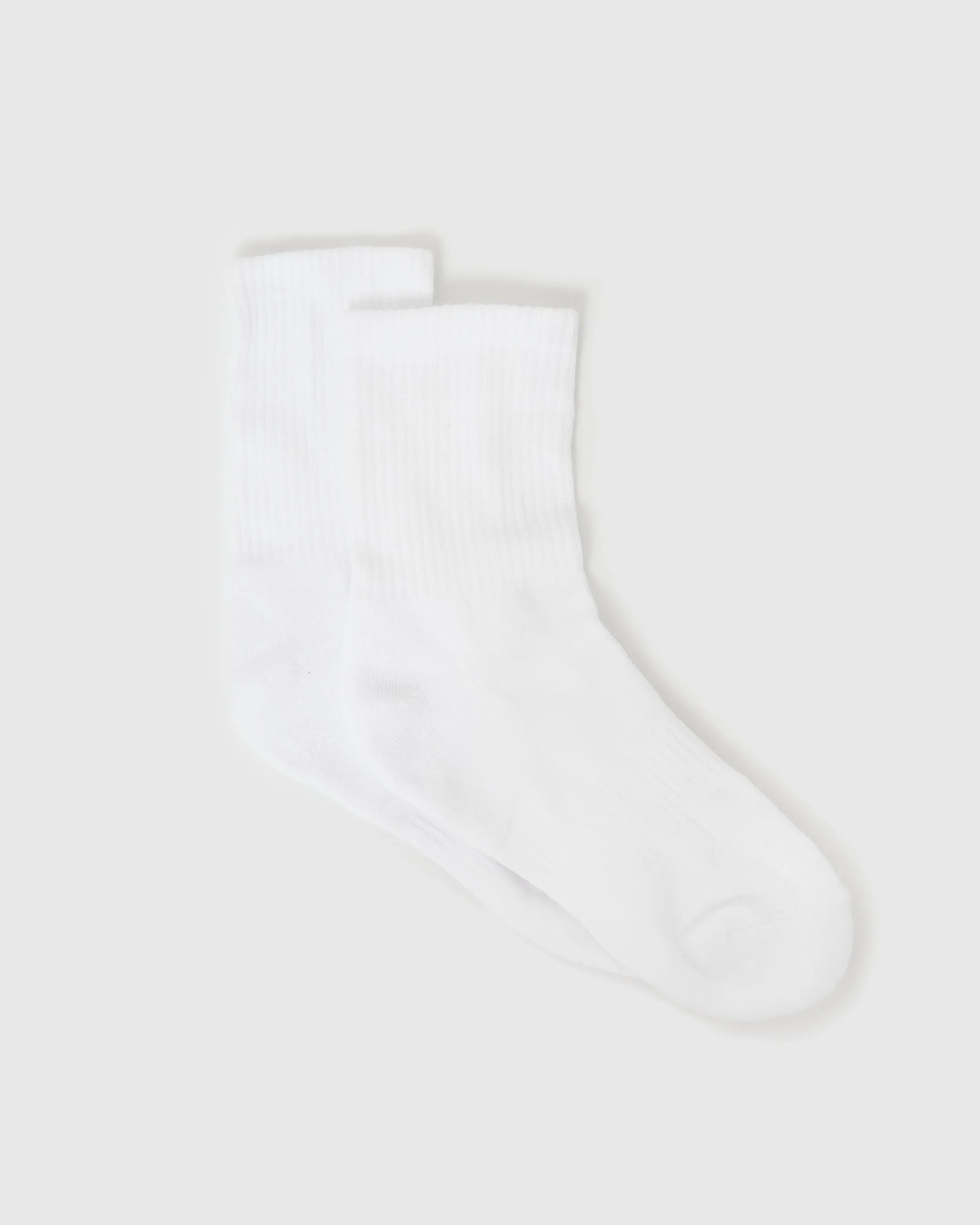 White Half Crew Socks 6-Pack