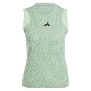 Women's Airchill Match Pro Tennis Tank Silver Green and Semi Green Spark