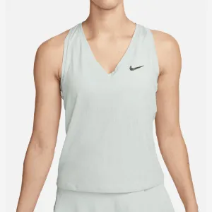 Women`s Court Victory Tennis Tank Light Silver and Black